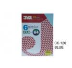 JIWA 6 SHEET CARD 160GSM CS120 BLUE